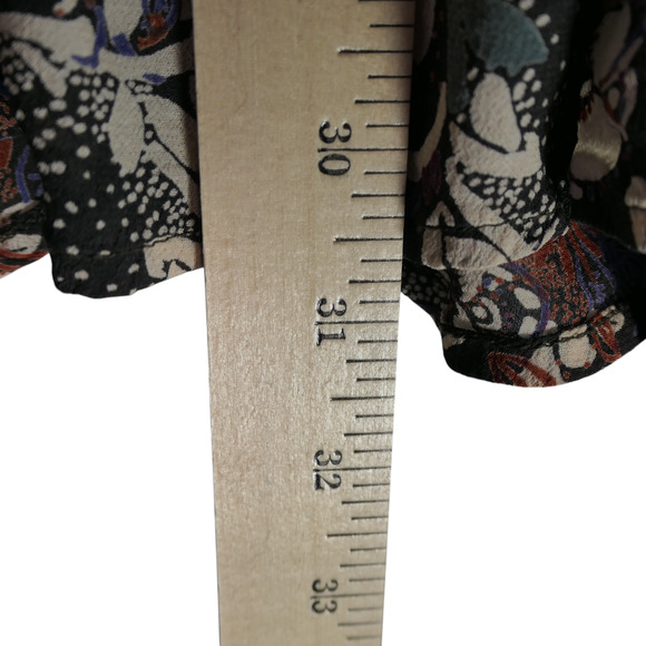 Free People Mini Dress Women Medium Floral Lightweight Baby Doll Drawstring Boho - Picture 8 of 11